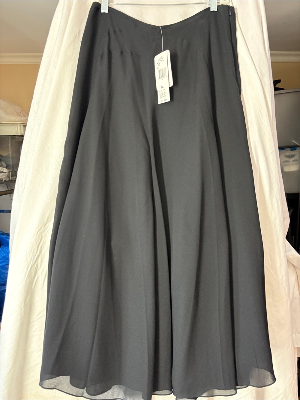Jones New York Women's Black A-Line Midi Skirt